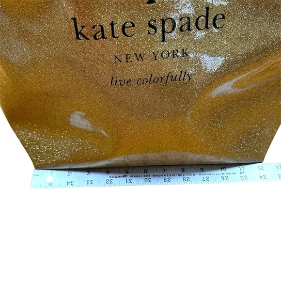 Kate Spade Gold and Black Tote Bag with Shimmer Finish - Picture 6 of 9